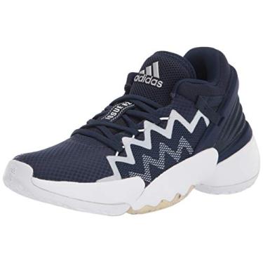 Imagem de adidas Sapato de quadra unissex adulto D.o.n. edição 2, Collegiate Navy/Branco, 10