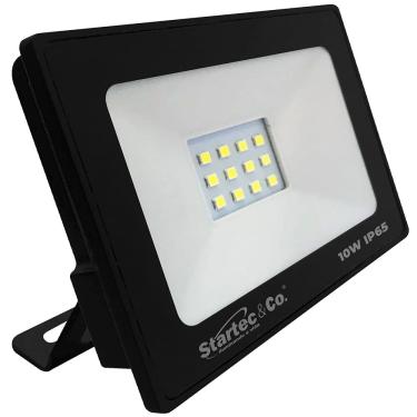 Imagem de Refletor Led 10W Bivolt 800Lms IP-65 120g Preto - Startec | 3000K Ref.100400004