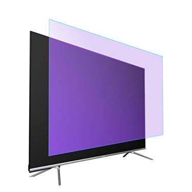 Imagem de Protetor de tela para TV com proteção contra luz azul, película de filtro transparente antirreflexo fosca de 81 a 180 cm, alivia a fadiga ocular para LCD, LED, OLED e QLED 4K HDTV, 49 polegadas (1075 x 604)