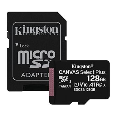 Imagem de Cartão de Memória Micro Sd 128gb Canvas Select Plus Velocidade de Leitura de Até 100Mbs Classe Velocidade C10 Certificação de Desempenho A1 Aplicativo com Adaptador Sd para Micro Sd / No Brasil