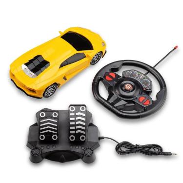 Imagem de Carro Racing Control Nitro - Volante e Pedal - Amarelo - Multikids