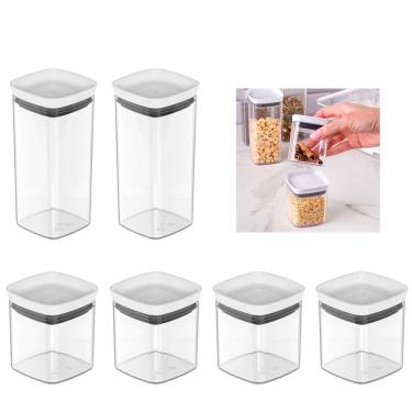 Imagem de Kit 4 Pçs 150Ml E 2 Pçs 340Ml Potes Porta Tempero Condimento