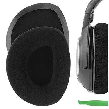 Imagem de Geekria Almofadas auriculares de substituição Comfort Velour compatíveis com fones de ouvido RS160, HDR160, RS170, HDR170, RS180, HDR180, almofadas auriculares (pretas)