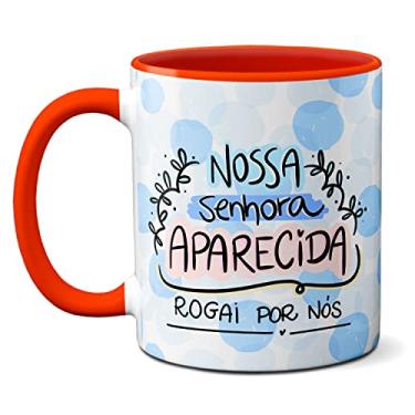 Imagem de Caneca Rogai Por Nós Nossa Senhora Aparecida Presente (Vermelha)