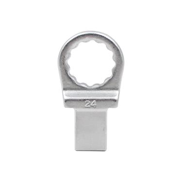 Imagem de Cabeça de chave de torque intercambiável com extremidade de caixa, cabeça substituível de aço cromo-vanádio compatível com chaves de cavidade de acionamento de 14 mm x 18 mm (24 mm)