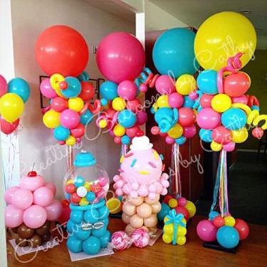 Imagem de Bexiga Colorida p/Aniversário Cores Lindas 200un Tamanho 7