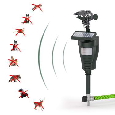Imagem de Repelente de animais Cobra da Hoont | Lançador de água ativado por movimento solar para ambientes externos, com jato potente para quintal, gramado e jardim | Veados assustadores, coelhos, esquilos, pássaros e outros animais e pragas