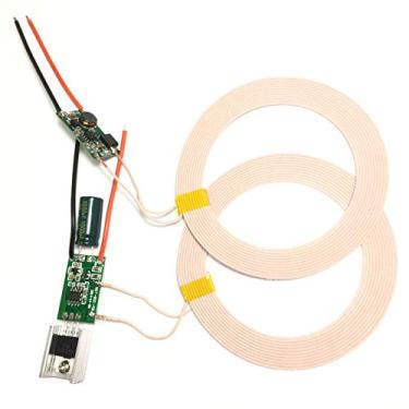 Imagem de Taidacent 20 mm a 80 mm de distância de 12 V a 24 V de entrada 5 V 2 A de saída Módulo de fonte de alimentação sem fio Módulo de carregamento sem fio
