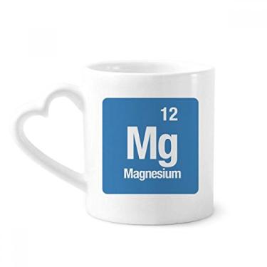 Imagem de Mg Magnésio Elemento Químico Caneca Chem Café Cerâmica Copos Copo de Coração de Vidro