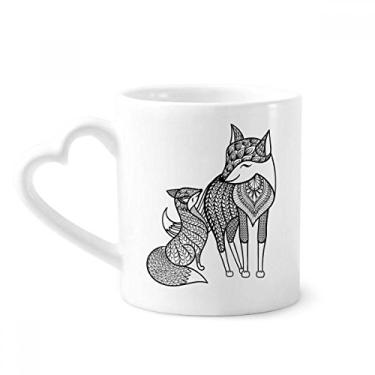 Imagem de Caneca de café de cerâmica para copos de vidro da Paint Fox Friend Company