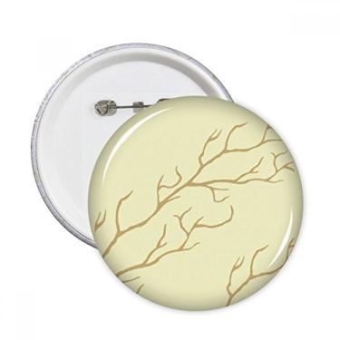 Imagem de Ramos abstratos plantas arte padrão alfinetes redondos emblema botão decoração acessório 5 peças