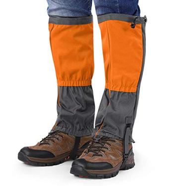Imagem de polainas de bota ultra anti-rasgo para caminhadas,Polainas de perna com z¨ªper ¨¤ prova d'¨¢gua, polainas de sapato ajust¨¢veis ??para ca?a, polainas de neve respir¨¢veis ??para homens e mulheres(Ora