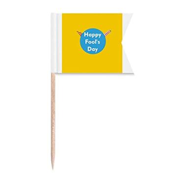 Imagem de Happy April Peols Art Deco Presente Fashion Palito de Dente, Marcação de Etiquetagem para Bolo Festa Prato de Queijo