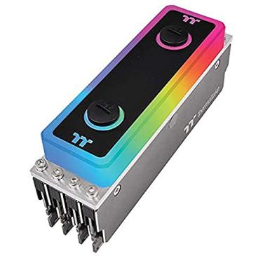 Imagem de Thermaltake WaterRAM Alexa/Razer Chroma/5V placa-mãe Syncable RGB memória de resfriamento líquido DDR4 3600MHz 32GB (8GB X 4) CL-W262-CA00SW-A