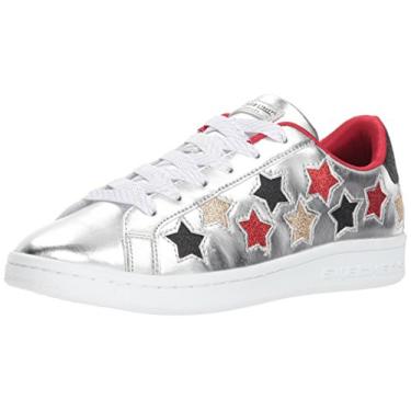Imagem de Tênis infantil Skechers Omne-Lil' Star Side, Silver/Multi, 3 Little Kid