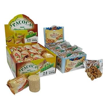 Imagem de Kit 1 Display de Paçoca e 1 display de pé de moleque Zero Açúcar 24 unidades cada embalagem