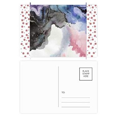Imagem de Tinta aquarela abstrata sombreamento Natal Natal Flor Celebração Cartão postal Blessing Mailing Card