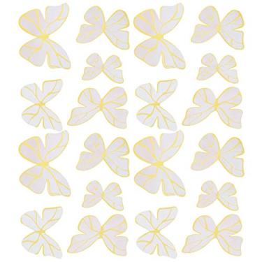 Imagem de 01 Decalques de parede, decorações de parede multiusos bege fofas, duráveis, pacote com 4 para loja de loja, decoração de decoração de decoração de bolo