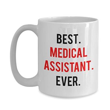 Imagem de Presentes de agradecimento de assistente médico - Caneca de melhor assistente médico de todos os tempos - Caneca de café de cacau quente divertido - Novidade, aniversário, Natal, aniversário G