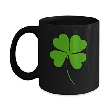 Imagem de SpreadPassion Caneca de trevo de quatro folhas - caneca da boa sorte?