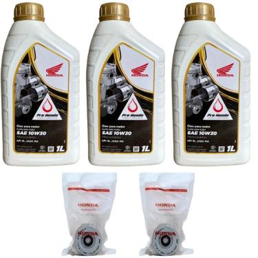 Imagem de Kit 2 Troca Óleo E Filtro Honda Cb 250 Twister 2016 Á 2020