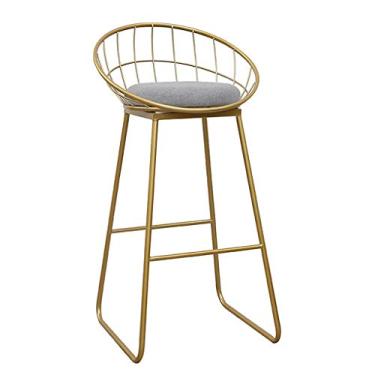 Imagem de Cadeiras de jantar banquetas de bar banquinho alto de cozinha banqueta de bar de pub cadeira de jantar em casa com apoio para os pés cadeira de balcão de restaurante, assento alto 60~75cm Tudo está bem