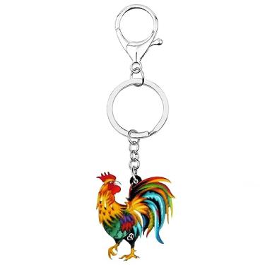 Imagem de ZALTAS Galo Galo Bolsa Frango Chaveiro Corrente Presentes Jóias Para Mulheres Meninas Bolsas Acessóriosmulticolorido