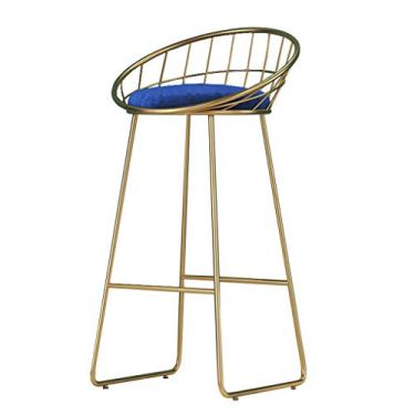 Imagem de Cadeiras de jantar banquetas de bar 70 cm banqueta de ferro forjado para casa cozinha balcão de café da manhã cadeira alta com suporte dourado pernas para pub/café quarto sala de estar varanda tudo está bem