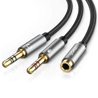 Imagem de Cabo Áudio Fêmea Ugreen Divisor Fone Ouvido Para 3.5Mm Macho