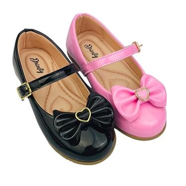 Imagem de Kit Com 2 Pares Sapatilha Infantil Menina feminina do 20 ao 34 Direto Da Fabrica Super Confortavél SPT500 (Preto e Rosa Bale, br_footwear_size_system, toddler, numeric, numeric_20)