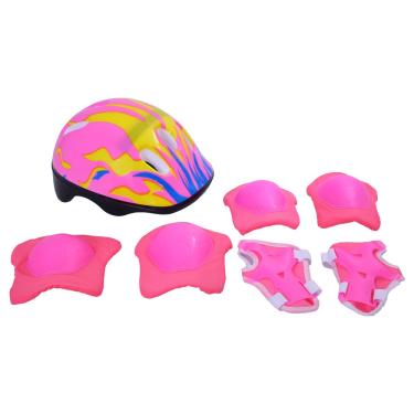 Imagem de Zippy Toys Kit de Proteção Rosa, 7 Peças, Recomendado Para Crianças Acima de 3 anos, Material de Ótima Qualidade e Durabilidade Perfeito para Recreação e Diversão Garantida