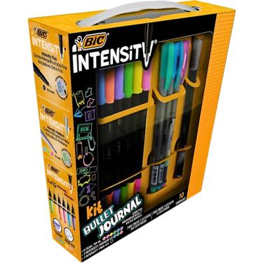 Imagem de Kit Escolar Bullet Jornal Intensity Com 10 Peças Bic