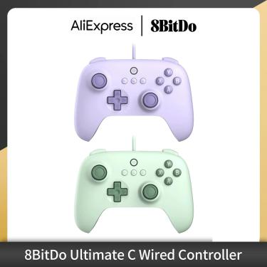 Imagem de 8BitDo - Ultimate C Wired Gaming Controller para PC  janelas 10  11  plataforma de vapor  Raspberry
