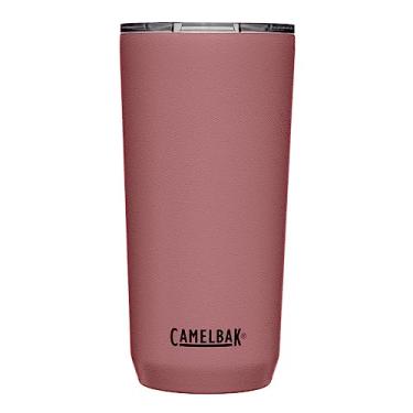 Imagem de CamelBak, Copo Térmico Thumbler, 600 mL, Aço Inoxidável, Tampa De Três Modos, Base Silicone,Mantém a Temperatura, Sem Vazamentos, Revestimento Resistente, Rosa