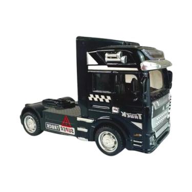 Imagem de Power Toys TECH - Miniatura Caminhão: Carrinho de Ferro com Portas que Abrem e Pneus de Borracha