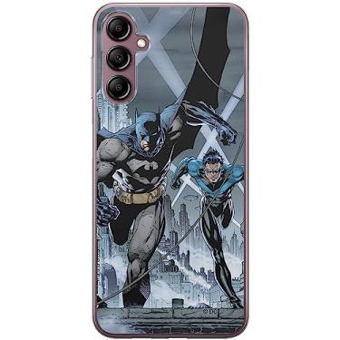 Imagem de ERT GROUP Capa de celular para Samsung A14 4G/5G original e oficialmente licenciada DC padrão Batman 007 otimamente adaptada à forma do celular, capa feita de TPU