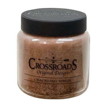 Imagem de CWI Gifts Vela em pote de bétula crepitante, 473 ml