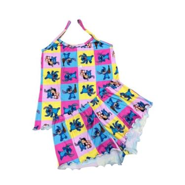 Imagem de Baby Doll Pijama com Blusa e Short Curto Estampado