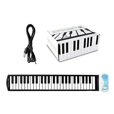 Imagem de Piano enrolado à mão de 37 teclas com buzina Piano portátil para iniciantes Piano eletrônico dobrável