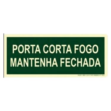 Imagem de Placa M3 - Porta Corta Fogo Matenha Fechada