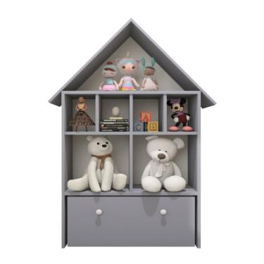 Imagem de Casinha Organizadora de Brinquedos Infantil 100% MDF PlanCasa