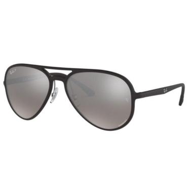 Imagem de Óculos Solar Ray Ban Rb4320ch 601s5j 58  Fosco Lente Cinza Espelhada-Unissex