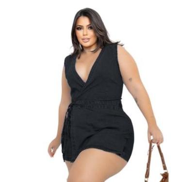 Imagem de Macaquinho Kimono Plus Size-Feminino