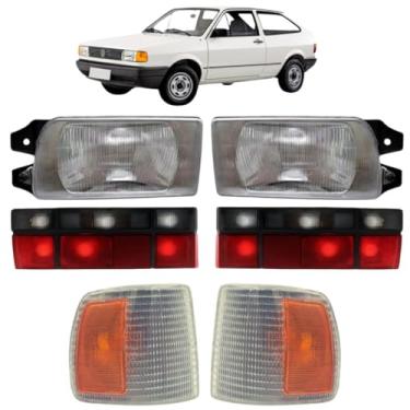 Imagem de Kit Farol, Lanterna e Pisca Fumê Gol Quadrado 91 a 95