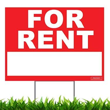 Imagem de VIBE INK 1 pacote grande 60 cm x 45 cm - Placa de quintal/tinta UV de gramado - Plástico corrugado - Dupla face - Impermeável - Estaca de metal incluída - Feito nos EUA - Ótimo para todos os usos!