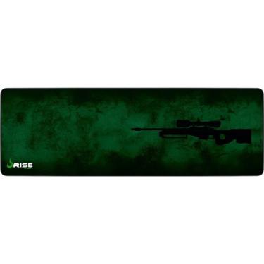 Imagem de Mousepad Gamer Rise Mode Speed, Sniper, Estendido (900X300mm), Verde,