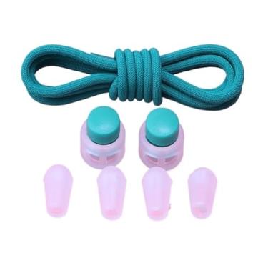 Imagem de No Tie Shoelaces Rubber Band For Shoes Round Elastic Laces Sneakers Lazy Sport Laces Without Binding Shoestrings(Dark green)