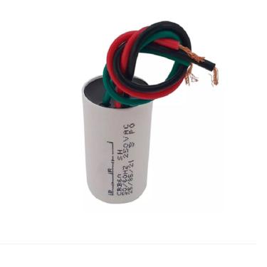Imagem de CAPACITOR  PARTIDA ACV 3 FIOS 1,5uF + 2,5uF X 250V - 04 PÇS