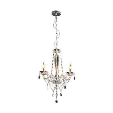 Imagem de AVANT 785020075 Lustre Baronesa, Vidro, Tr, 3 X E14. Can, Cromo