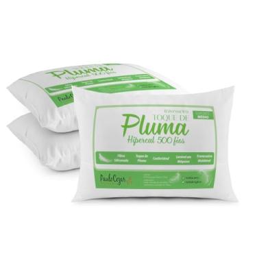 Imagem de Travesseiro Toque de Pluma Pena Hipercal 500 Fios 50x70cm Antiácaro, Antialérgico, Lavável em Máquina (3)